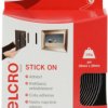 Velcro tape, 20 mm, with adhesive and fleece part, black, 2.5 m, VEL-EC60215