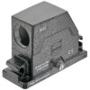 Grommet housing, size 16B, die-cast aluminum, 1 x M32, angled, central locking, IP65/IP68/IPX9K, 19405161582