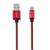 Kabel USB/microUSB 1m czerw.plec. MXUC-01 MAXLIFE