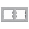 ASFORA Ramka 2 podwójna pozioma aluminium EPH5800261 SCHNEIDER ELECTRIC