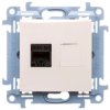Simon 10 Gniazdo komputerowe pojedyncze RJ45 kat.5e kremowe C51.01/41