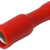 Konektor rurkowy żeński - czerwony