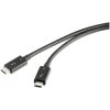 Renkforce RF-5235980 Thunderbolt cable Black double shielding 0.80 m