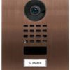 DoorBird D1101UV Upgrade Wideodomofon IP LAN Jednostka zewnętrzna stal szlachetna V2A (szczotkowana), Brązowy wygląd