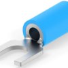Insulated forked cable lug, 1.25-2.0 mm², AWG 16 to 14, M4, blue, 9-1377173-6