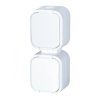 Gniazdo podwójne n/t 2x2P+Z, bryzgoszczelne z klapką, pionowe B2, IP54, NT-6B2/P, biały,OR-OE-7806/V/W