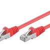 F/Utp5-Cca-100Rd Patch Cord F/Utp 5E Linka Cca Pvc Czerwony 10M 26Awg
