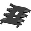 Finger shaped heatsink, (L x W x H) 35.8 x 22.8 x 5 mm, 18 K/W, black anodized, FK 236 CB SA CB