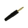 WTYK BANAN 2mm CZARNY ZŁOCONY 36mm 25.205.2 10A 60V
