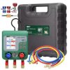 Elektroniczny manometr HVAC MT02 Tester podwójnego ciśnienia 92 czynniki chłodnicze Cyfrowe przetwarzanie do naprawy samochodów