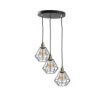 Lampa Wisząca Loftowa 3X E27 Foskal Gold
