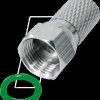 FFL0ADL Twist-on F connector for Ø 7.2-mm aerial cables