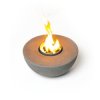 Concrete Semi-Round Fire Pit - Unique Outdoor Centerpiece