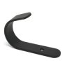 Haczyk pojedynczy typ L - duży - Wieszak na drobiazgi - czarny 66mm - Uchwyt