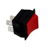 Przełącznik kołyskowy 4 PIN on-off, czerwony