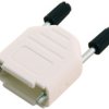 Osłona tylna D-Sub 9 -pinowe Tworzywo sztuczne Proste Encitech Connectors DE