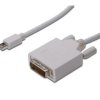 Kabel adapter miniDisplayPort 1.1a Typ miniDP/DVI-D(24+1), M/M biały 2m