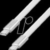 CU0445 Sync and charging cable, USB-C -> C, 1.0 m, white flat ribbon ca