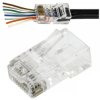 Wtyk modularny RJ45 8P8C kat.6 nieekranowany UTP drut przelotowy WORECZEK Alantec /100szt./