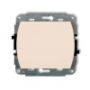 TREND Wyłącznik schodowy (jeden klawisz bez piktogramu) beżowy 1WP-3.1 KARLIK