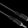 LP-AC010-0025 Audio cable, 3.5-mm jack plug, 0.25 m, black