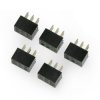 Gniazdo żeńskie 2x3 raster 2mm proste - 5szt.