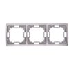 Simon Basic Standard Ramka potrójna uniwersalna stal inox BMR3/21