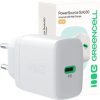 ŁADOWARKA SIECIOWA Greencell PowerSource Solo30 30W 1xUSB-C PD 3.0 QC 4.0+ biała