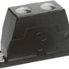 Grommet housing, size 24B, die-cast aluminum, 2 x M25, straight, screw locking, IP69/IPX9K/IP68/IP65, 19400240431