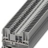 Through terminal block, spring-cage/plug-in connection, 0.08-4.0 mm², 2 pole, 24 A, 6 kV, gray, 3042133