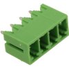 Łączówka; ECH381V-04P; 4 tory; R=3,81mm; 9,2mm; 8A; 300V; na panel; kątowe 90°; zamknięta; lutowany; zielony; Dinkle; RoHS