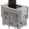 Przełącznik suwakowy, DPDT, montaż PCB, 48V, 50 mA przy 48 V DC, -20 → +80°C, KNITTER-SWITCH