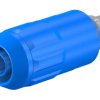 Gniazdo bananowe Żeński Śruba typ Gniazdo bananowe Niebieski 20A Staubli rozmiar 4 mm