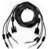 Vertiv Avocent CBL0119, 3 m, USB, USB, DVI-I, Czarny, USB
