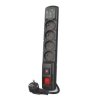 Listwa zasilająca ACAR F4 USB A+C 1.5M 4X 230V PL PD 3.0 QC czarna W2439
