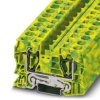 Protective conductor terminal, spring balancer connection, 0.2-25 mm², 2 pole, 8 kV, yellow/green, 3036165