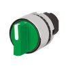 EAO 46-2828.3CM0.001 Knob selector switch, green, 2-position, Cam A, metal