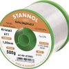 Cyna lutownicza bezołowiowa Stannol Kristall 611 Fairtin bezołowiowa Sn96,5Ag3Cu0,5 REM1 500 g 1 mm
