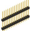 Pin header, 16 pole, pitch 2.54 mm, straight, black, 10051170