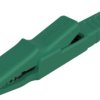 Zacisk krokodylkowy 25A izolowany 9.5mm Zielony Hirschmann Test & Measurement