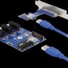41442 Riser card, 1x PCIe x1 > 3x PCIe x1, 50 cm cable