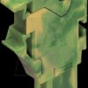 2022-167 Start module for 1-conductor spring strips, 4 mm², green/yellow