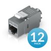 Ubiquiti Cat6A Keystone Jack, 12-pack (UACC-Keystone-Jack-C6A)