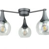 Lampa sufitowa 3xE27 STAR CLEAR BLACK