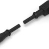 Sensor actuator cable, M12-cable plug, straight to M12-cable socket, angled, 4 pole, 1.5 m, PVC, black, 4 A, 1-2273117-4