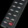 UA0126 LogiLink USB 2.0 hub, 13-port - switch, black