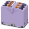 Distribution block, push-in connection, 0.14-4.0 mm², 6 pole, 24 A, 6 kV, purple, 3273410