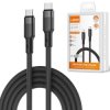 Kabel USB-C do USB-C czarny oplot E-marker szybkie ładowanie PD 240W 2m