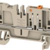 Disconnect/test-disconnect terminal block, push-in connection, 0.5-2.5 mm², 20 A, 6 kV, dark beige, 1989800000