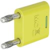 Stäubli 644010-20 KS2-4N-19 connector, Ø4 mm pin, insulated, green/yellow